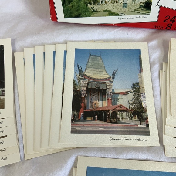 Vintage 1990 Boxed Christmas Cards From Southern California Tourist Destinations - Picture 7 of 12